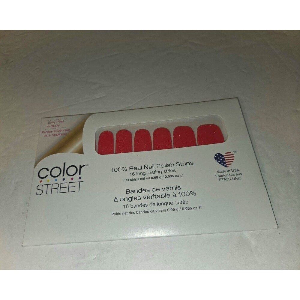 Color Street Red Solid Gloss Nail Polish Strips FRENCHZ 0.035oz Heat Wave